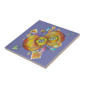 Flying infinity tile.psychedelic butterfly. fliese (Seite)