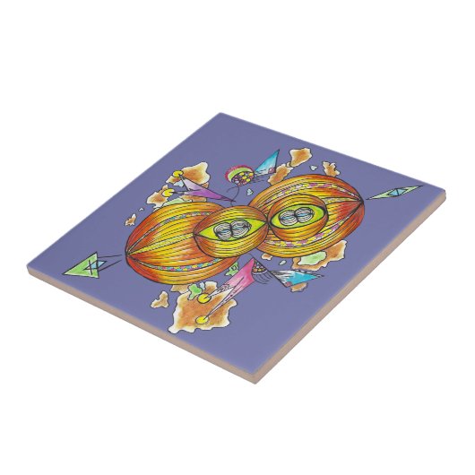Flying infinity tile.psychedelic butterfly. fliese (Seite)