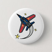 Flying Jet Flugzeug Button (Vorderseite)