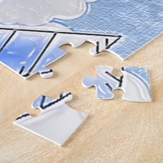 Flying Jet-Flugzeug Puzzle (Seite)