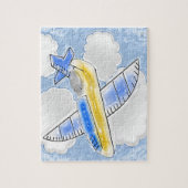 Flying Jet-Flugzeug Puzzle (Vertikal)