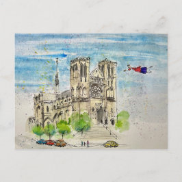 Flying Joanna Post Card Postkarte