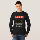 Flying Jumping Spider Warning Spooder Mom Spooder  T-Shirt (Vorne ganz)