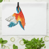 Flying Kingfisher Art Handtuch (Gefaltet)