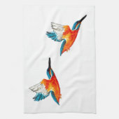 Flying Kingfisher Art Handtuch (Vertikal)
