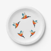 Flying Kingfisher Pappteller (Vorderseite)