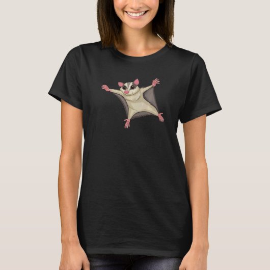 Flying Kite Squirrel Squirrels Animal Graphic T-Shirt (Vorderseite)