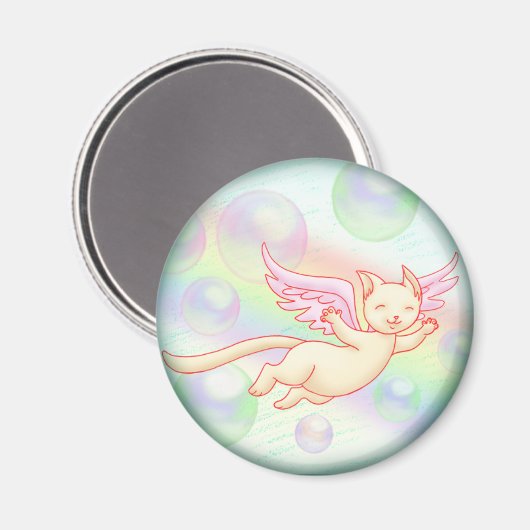 Flying Kitty-Magnet Magnet (Vorderseite/Rückseite)