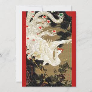 FLYING-LIEBE PHOENIX, Federn, HerzValentinstag Feiertagskarte