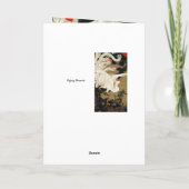 FLYING-LIEBE PHOENIX, Federn, HerzValentinstag Feiertagskarte (Rückseite)