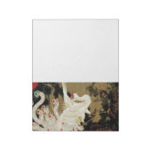 FLYING-LIEBE PHOENIX, Federn, HerzValentinstag Notizblock (Rotiert)