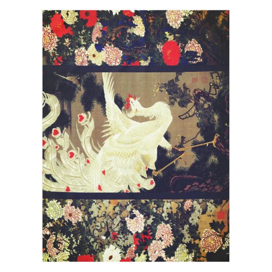 FLYING-LIEBE PHOENIX, Federn, HerzValentinstag Tischdecke (Vorderseite)