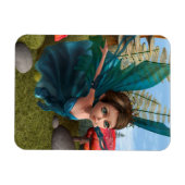 Flying Little Fairy Butterfly Magnet (Horizontal)