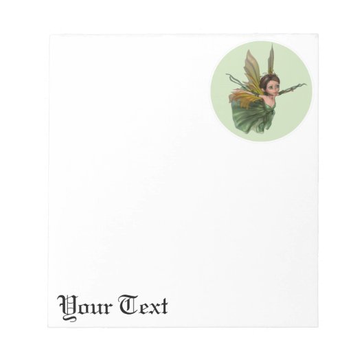 Flying Little Fairy Butterfly Notizblock (Vorderseite)