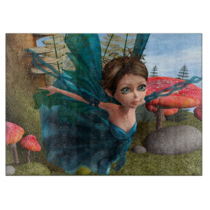Flying Little Fairy Butterfly Schneidebrett