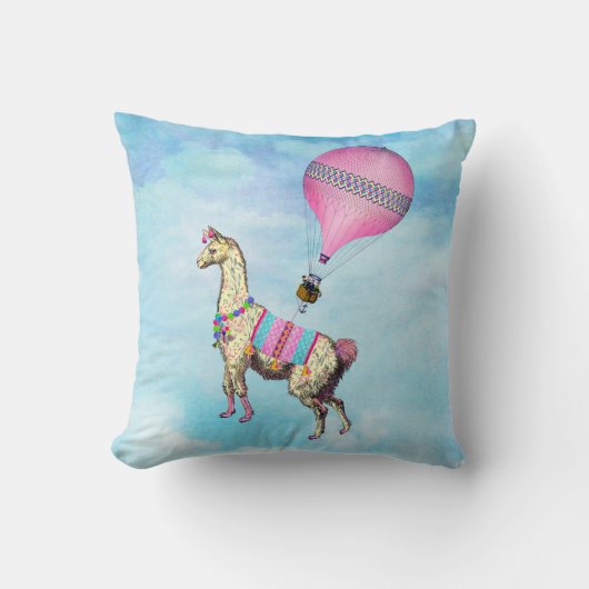 Flying Llama Pillow Kissen (Vorderseite)