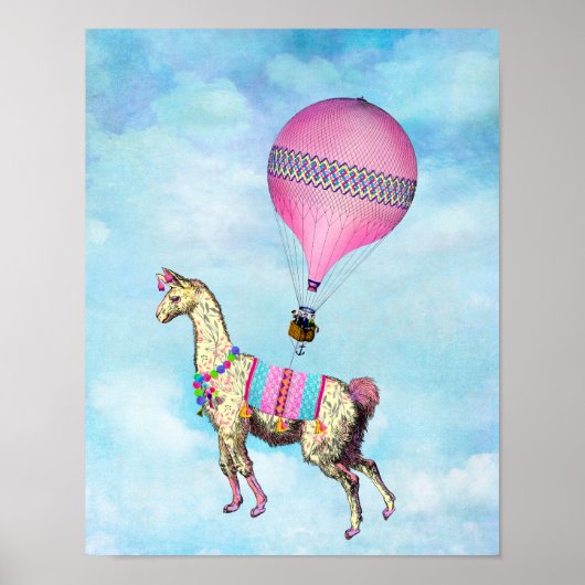 Flying Llama Poster (Vorne)