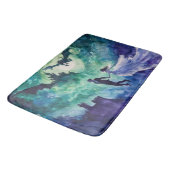 Flying Lovers - Aquarellmalerei Badematte (Schrägansicht)