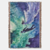 Flying Lovers - Aquarellmalerei Decke (Vorderseite Vertikal)