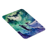 Flying Lovers - Aquarellmalerei Magnet (Rechte Seite)