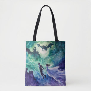 Flying Lovers - Aquarellmalerei Tasche