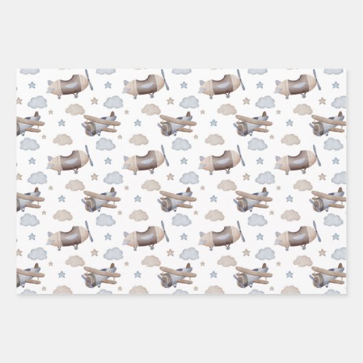 Flying Machines  Geschenkpapier Set (Vorderseite)