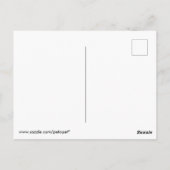 Flying magpie-Vogelfarbe Postkarte (Rückseite)