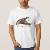 Flying Male Mallard Duck Wildlife T - Shirt (Vorderseite)