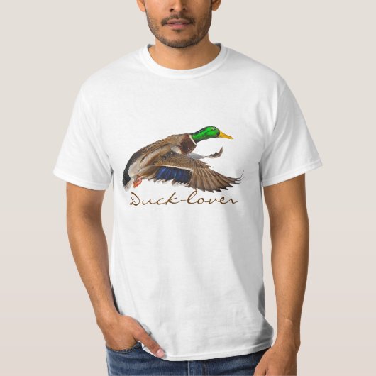 Flying Male Mallard Duck Wildlife T - Shirt (Vorderseite)
