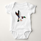 Flying Mallard Baby Strampler (Vorderseite)