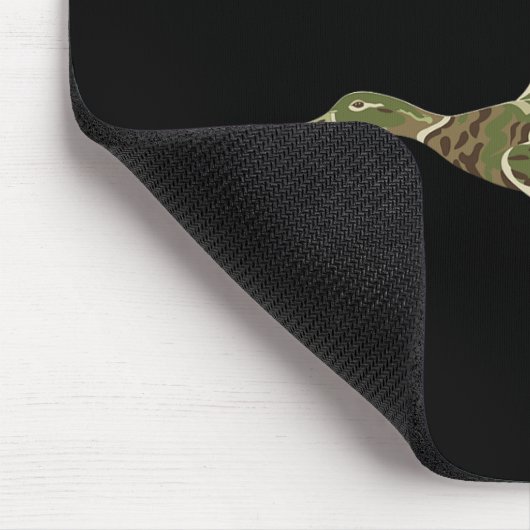 Flying Mallard Duck Camouflage Camouflage Ente Jag Mousepad (Ecke)
