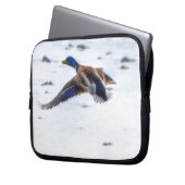 Flying Mallard Duck Drake 15 Wildlife Foto Laptopschutzhülle (Vorderseite Links)
