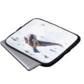 Flying Mallard Duck Drake 15 Wildlife Foto Laptopschutzhülle (Vorne Knopf)