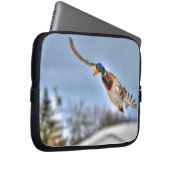 Flying Mallard Duck Drake 2 Wildlife Foto Laptopschutzhülle (Vorne Rechts)