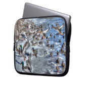 Flying Mallard Ducks Wildlife Gift Laptopschutzhülle (Vorderseite Links)