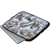 Flying Mallard Ducks Wildlife Gift Laptopschutzhülle (Vorne Knopf)