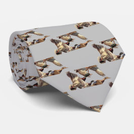 Flying Mallard Encks on Light Gray Krawatte