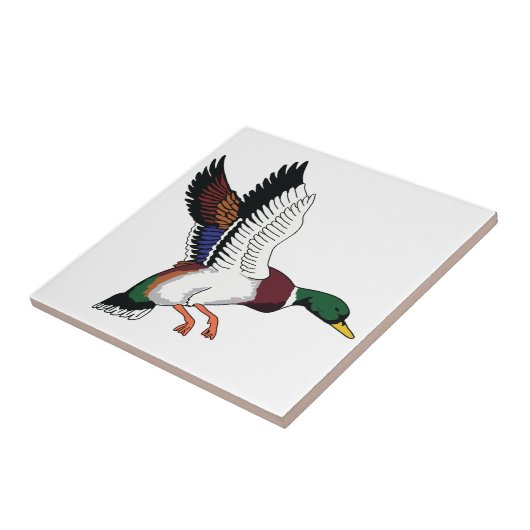 Flying Mallard Fliese (Seite)