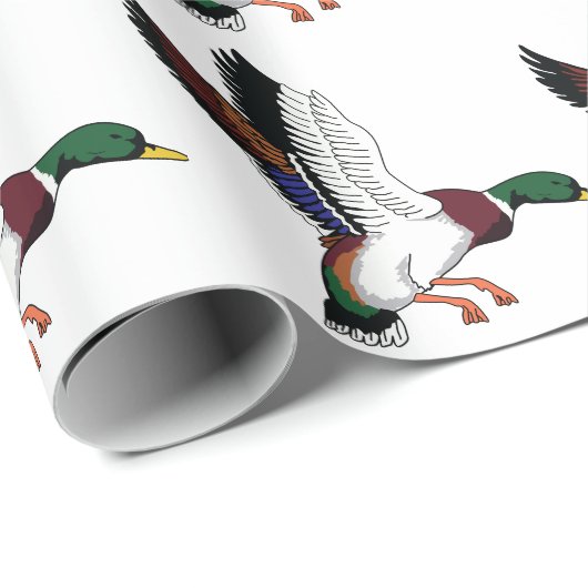 Flying Mallard Geschenkpapier (Rolleneckpunkt)