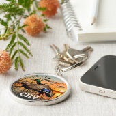 Flying Mallard Personalisiert Schlüsselanhänger (Seite)