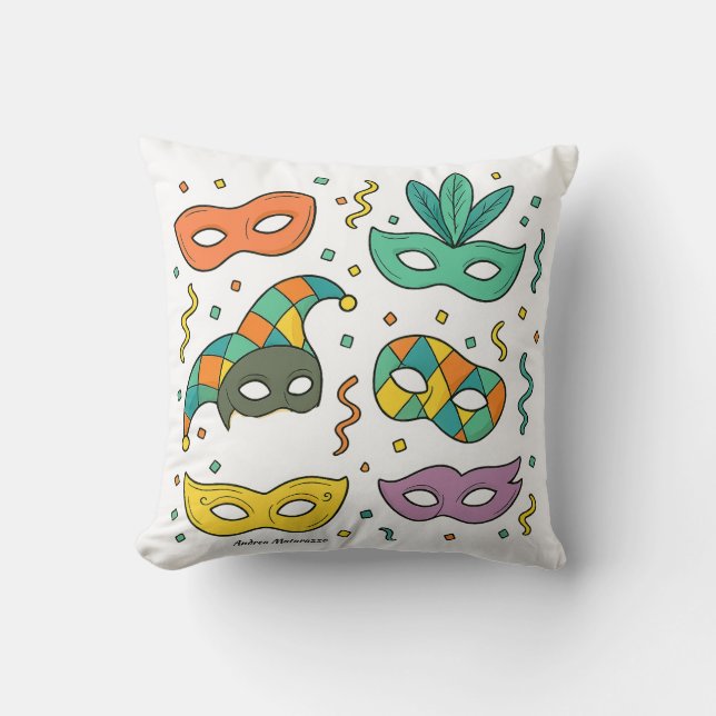 Flying Masks Kissen (Vorderseite)