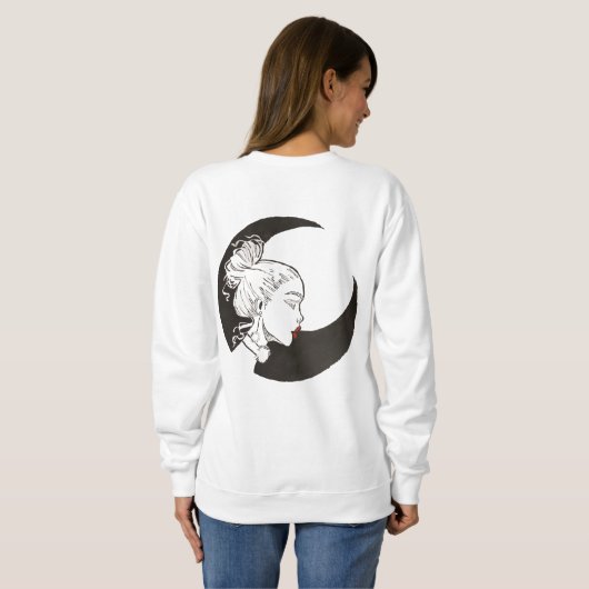 flying midnight girl sweatshirt (Schwarz voll)