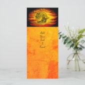 Flying mit schwarzer Katze , halloween night (Stehend Vorderseite)