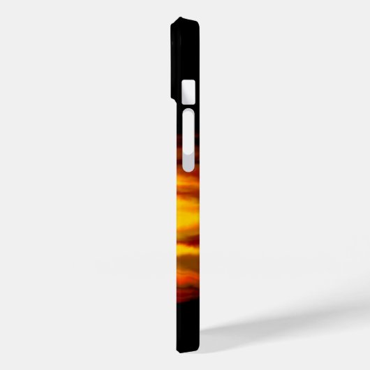 Flying mit schwarzer Katze , halloween night Case-Mate iPhone Hülle (Rückseite / Links)