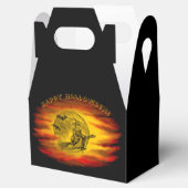 Flying mit schwarzer Katze , halloween night Geschenkschachtel (Geöffnet)