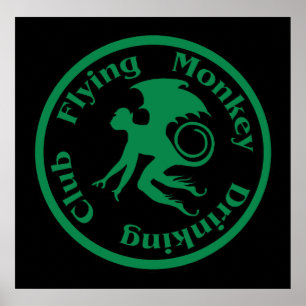 Flying Monkey Drink Club Poster