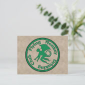 Flying Monkey Drink Club Postkarte (Stehend Vorderseite)