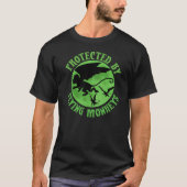 Flying Monkey Witch Gift Protected by Flying Monke T-Shirt (Vorderseite)