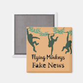 Flying Monkeys Fridge Magnet (Vorderseite/Rückseite)