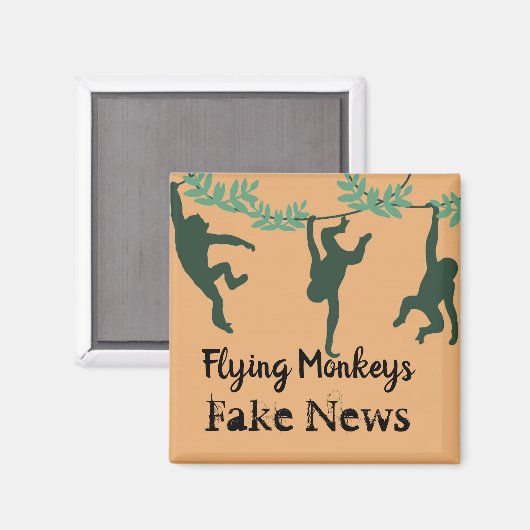 Flying Monkeys Fridge Magnet (Vorderseite/Rückseite)